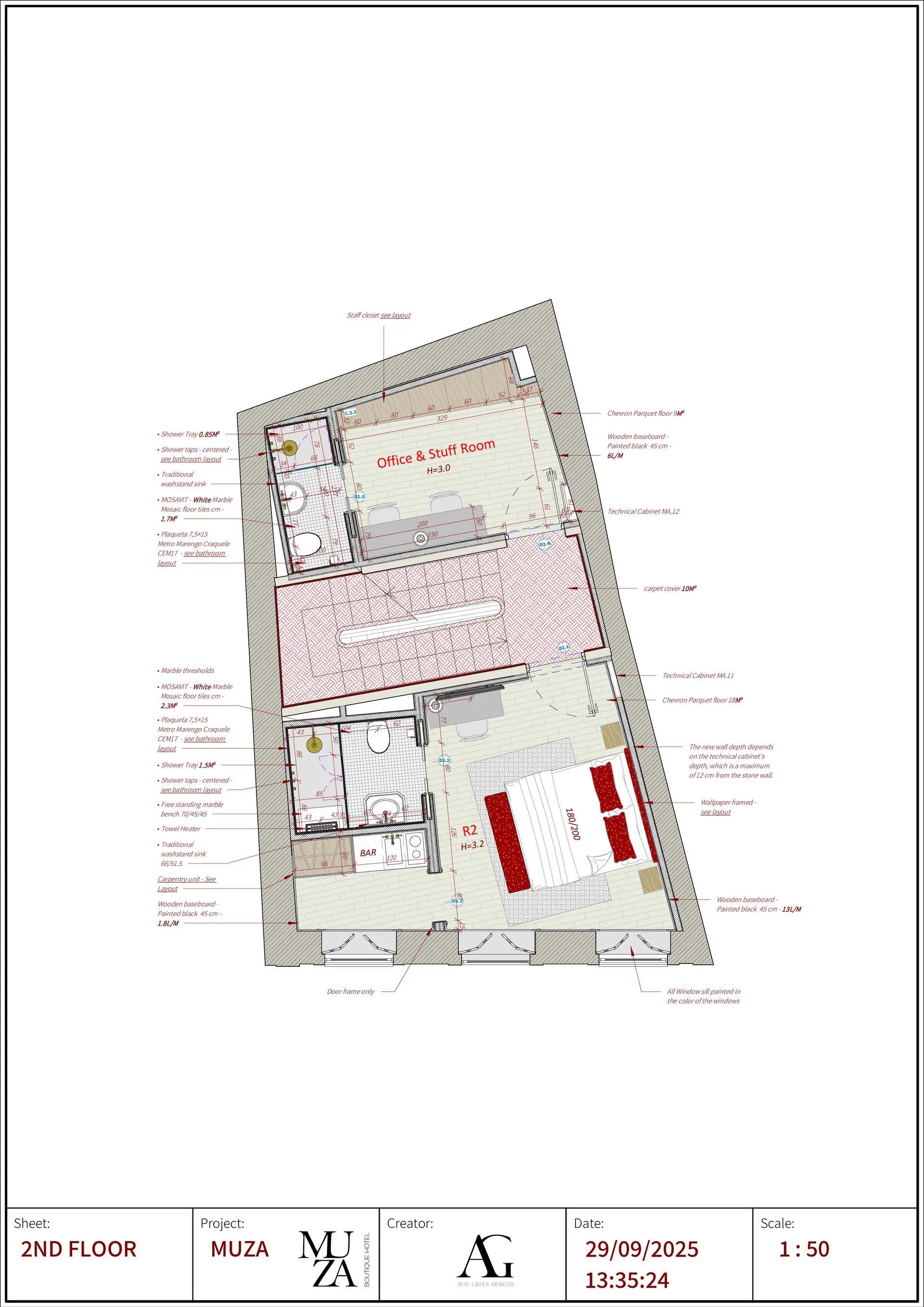 Muza Boutique hotel, Porto, Portugal — ARCHITECTURAL PLANNING (39)